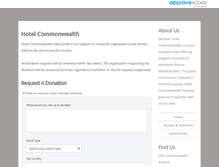 Tablet Screenshot of hotelcommonwealth.requestitem.com