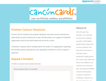 Tablet Screenshot of premiercancunvacations.requestitem.com