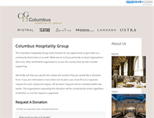 Tablet Screenshot of columbushospitalitygroup.requestitem.com