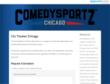 Tablet Screenshot of comedysportzchicago.requestitem.com
