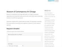 Tablet Screenshot of mcachicago.requestitem.com